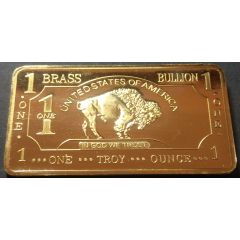 1 oz Brass CMC Mint - Buffalo