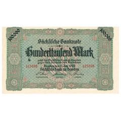 100 000 Mark Sächsische Bank