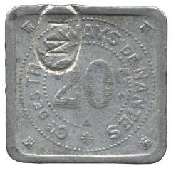 20 Centimes - Tramways de Nantes