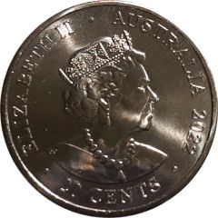 20 Cents - Elizabeth II 6th Portrait - AC/DC - Let There be Rock