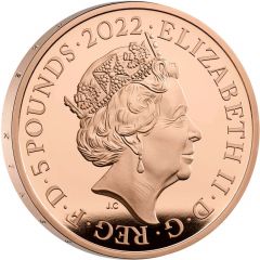 5 Pounds - Elizabeth II Tutankhamun’s Tomb Centenary, Gold Proof