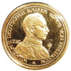 10 Mark - Wilhelm II Deutscher Kaiser König von Preußen Restrike