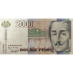 2000 Pesos Old seal