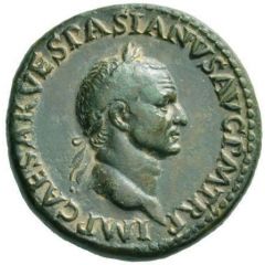 Sestertius - Vespasian VICTORIA AVGVSTI S C, Victory
