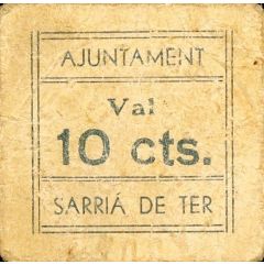 10 Céntimos Sarrià de Ter