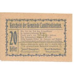 20 Heller Landfriedstetten
