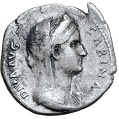 Denarius - Sabina CONSECRATIO