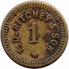 1 Cent - F. D. Ritchey & Son Akron, Ohio