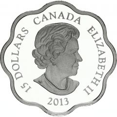 15 Dollars - Elizabeth II Lunar Lotus, Year of the Snake