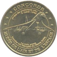Monnaie de Paris Tourist Token - Musée de l`Air et de l`Espace Concorde
