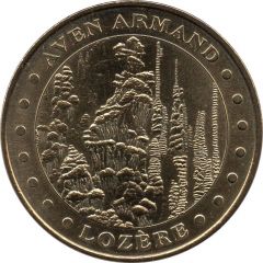 Jeton Touristique - Monnaie de Paris - Aven Armand - Les stalagmites