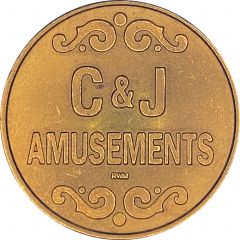 Token - CandJ Amusements Springfield, Massachusetts
