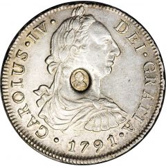 1 Dollar - George III Type I countermark, oval