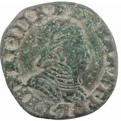 Double Tournois - Henri III Bayonne mint, right portrait
