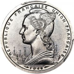 2 Francs Aluminium pattern