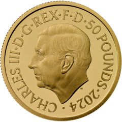 50 Pounds - Charles III The Lion and The Eagle; Gold Proof