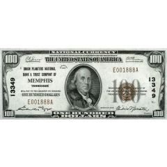 100 Dollars Small-Size National Bank Note
