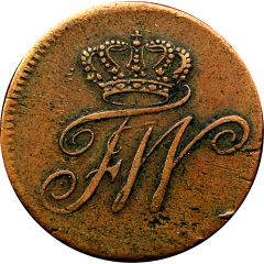 1/2 Kreuzer - Frederick William II