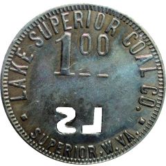 1 Dollar - Lake Superior Coal Company Superior, West Virginia