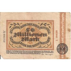 50 000 000 Mark Landesbank der Rheinprovinz