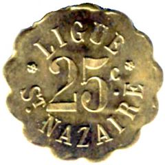 25 Centimes - Ligue - Saint-Nazaire [44]