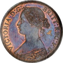 1 Farthing - Victoria 2nd portrait, 1st type