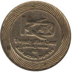 25 Cent Gaming Token - Kawartha Downs Peterborough, Ontario