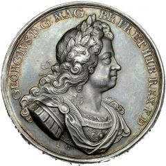 Medal - George I Spanish Fleet Destroyed off Cape Passaro, silver