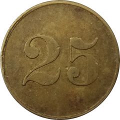25 Pfennig Wert-Marke