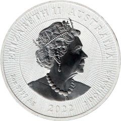 2 Dollars - Elizabeth II 6th Portrait - Dingo with Puppy , High Relief