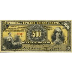 500 Réis Thesouro Nacional, 3rd. Print