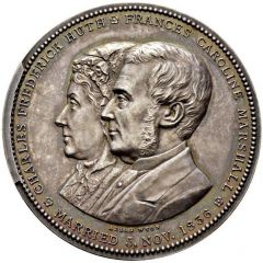 Medal Golden Wedding of Huth & Marshall, silver