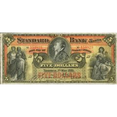 5 Dollars Standard Bank of Canada