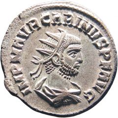 Antoninianus - Carinus CLEMENTIA TEMP or CLEMENTIA • TEMP