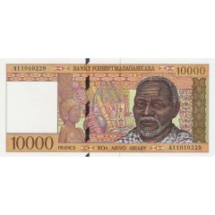 10000 Francs / 2000 Ariary