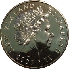 1 Dollar - Elizabeth II 4th Portrait, One Ring