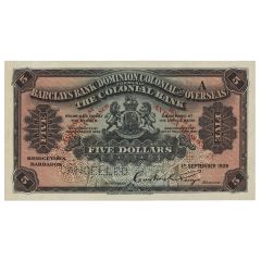 5 Dollars Barclay`s Bank