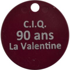 jeton de caution C.I.Q. 90 ans la Valentine