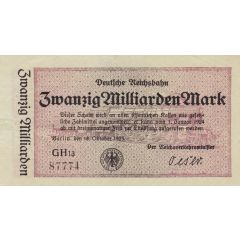 20 000 000 000 Mark Deutsche Reichsbahn