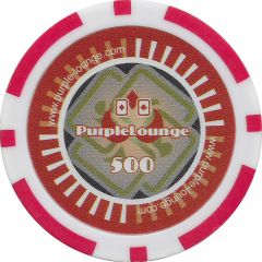 Poker Chip - Purple Lounge 500