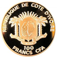 100 Francs CFA Journey of Pope Benedict XVI