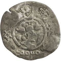 1 Drachm Peroz I imitation, Kobadien, countermark types: 1, 2 / 2, 3