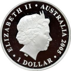 1 Dollar - Elizabeth II 4th Portrait - Rotary Centenary