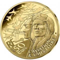 50 Euros Patrouille de France, gold
