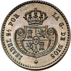 1/2 Decima de Real - Isabel II