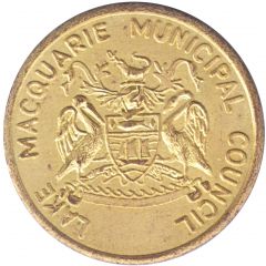 Token - Lake Macquarie Municipal Council Admit One - Pool Access