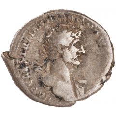 Denarius - Hadrian PARTH F DIVI NER NEP P M TR P COS CONCORD, Concordia and Spes