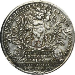 5 Ducats - Maximilian II Emanuel Birth of Prince Joseph Ferdinand - Silver Pattern Strike