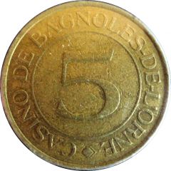 5 Francs - Casino Emeraude Bagnoles-de-l`Orne