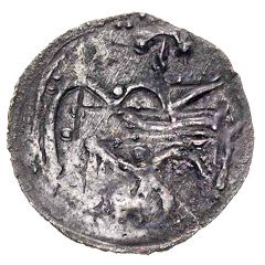 Denier - palatyn Piotr Wszeborzyc Kruszwica or Strzelno mint